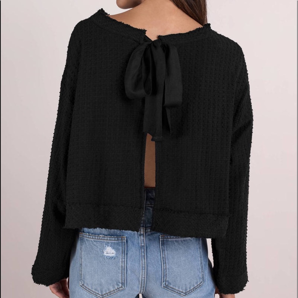 Free People Open Back Linen Top